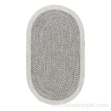 Полипропилен плетенка со овална форма килими тепих под мат